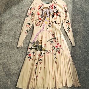 ASOS midi dress with embroidery design